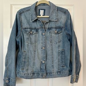 Medium wash jean jacket